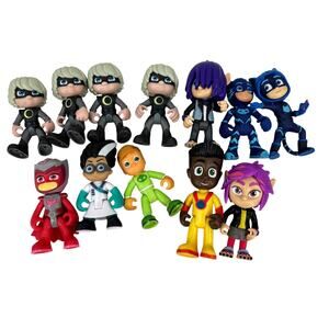 PJ Mask Action Figures Lot of 12 Mixed Replacements Duplicates Cake Topper Toys